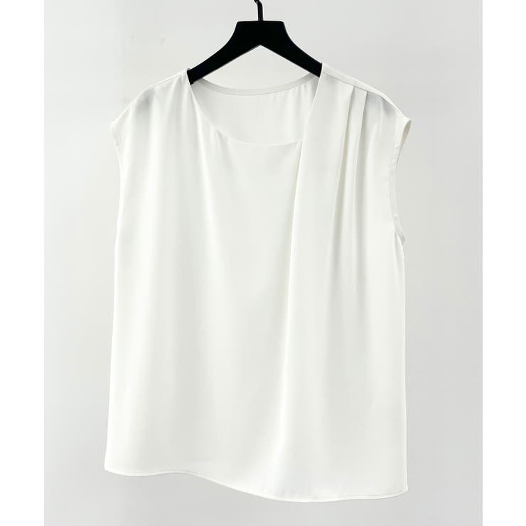 アシンメトリフレンチスリーブブラウス | SAISON DE PAPILLON  | 詳細画像12 