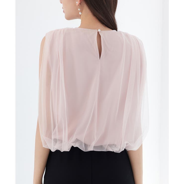 ふんわりチュールノースリーブブラウス | SAISON DE PAPILLON  | 詳細画像11 