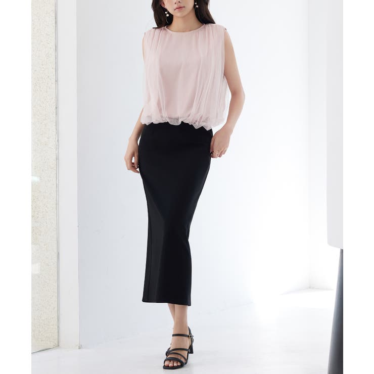 ふんわりチュールノースリーブブラウス | SAISON DE PAPILLON  | 詳細画像12 