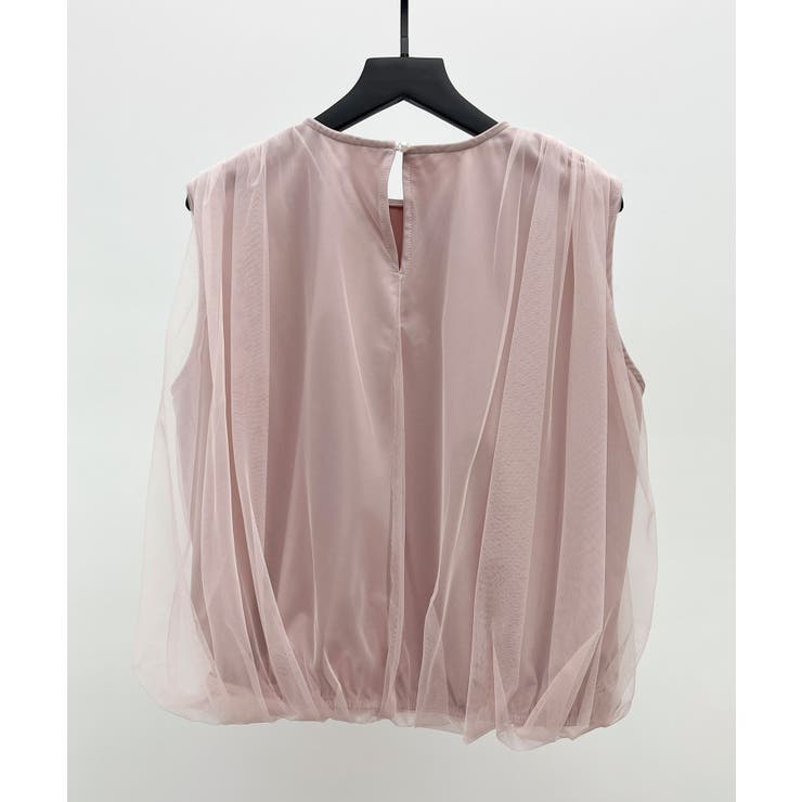 ふんわりチュールノースリーブブラウス | SAISON DE PAPILLON  | 詳細画像17 