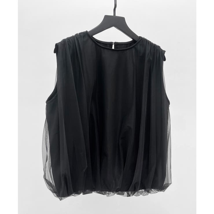 ふんわりチュールノースリーブブラウス | SAISON DE PAPILLON  | 詳細画像37 