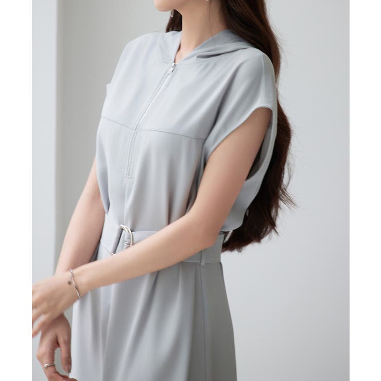 体型カバージップミモレ丈ワンピース | SAISON DE PAPILLON  | 詳細画像11 