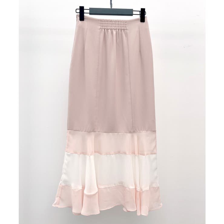 配色裾ハイウエストバックゴムスカート | SAISON DE PAPILLON  | 詳細画像33 