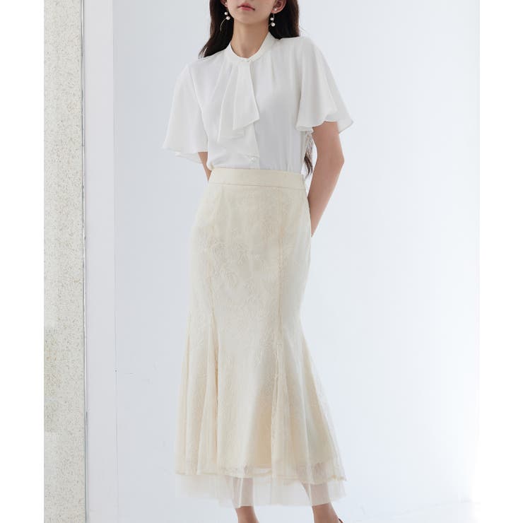 総レースマーメイドロングスカート | SAISON DE PAPILLON  | 詳細画像11 