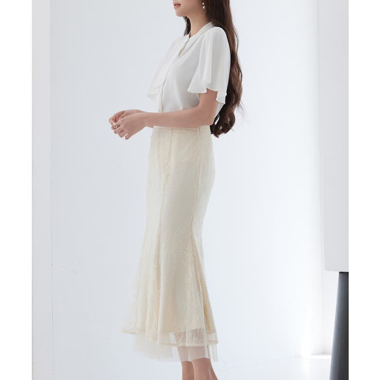 総レースマーメイドロングスカート | SAISON DE PAPILLON  | 詳細画像12 