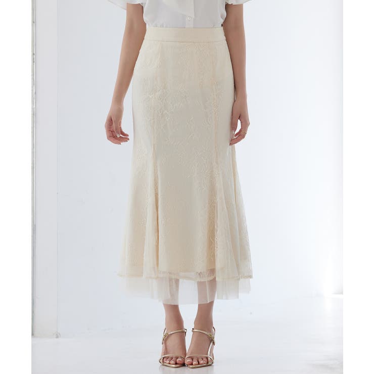 総レースマーメイドロングスカート | SAISON DE PAPILLON  | 詳細画像3 