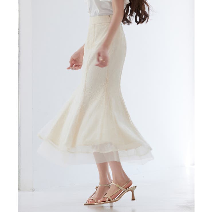 総レースマーメイドロングスカート | SAISON DE PAPILLON  | 詳細画像6 