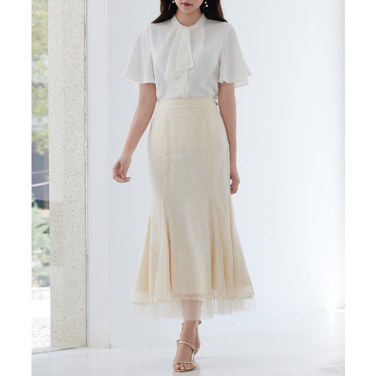 総レースマーメイドロングスカート | SAISON DE PAPILLON  | 詳細画像8 