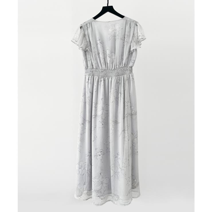 ふんわり花柄シフォンロングワンピース | SAISON DE PAPILLON  | 詳細画像23 