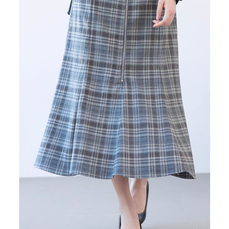 チェックのハイウエストロングスカート | SAISON DE PAPILLON  | 詳細画像19 