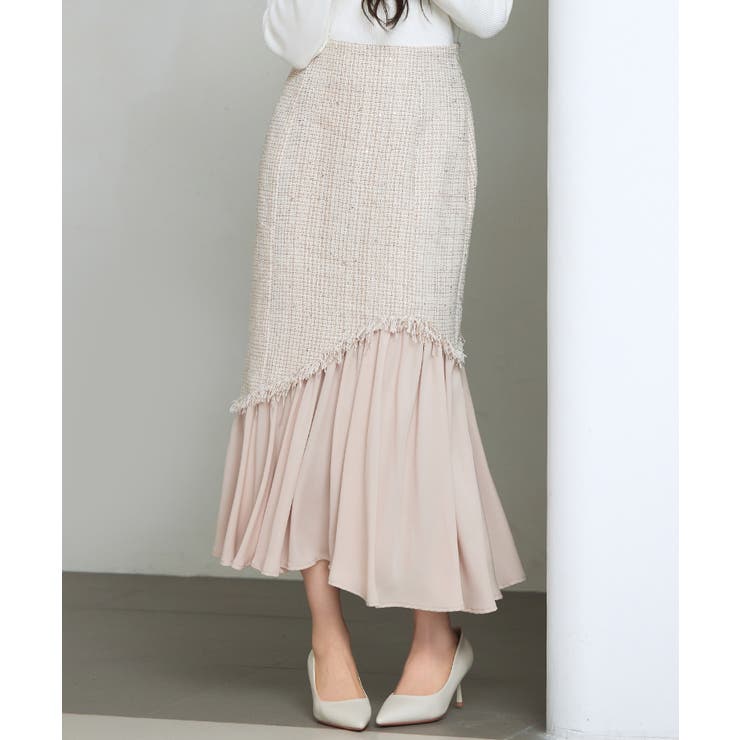 ドッキングアシンメトリースカート | SAISON DE PAPILLON  | 詳細画像20 