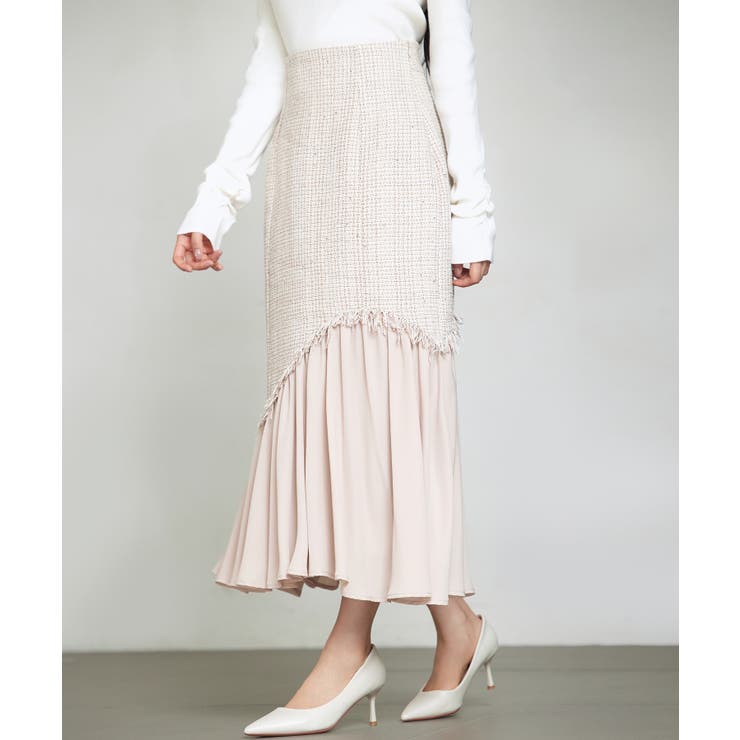 ドッキングアシンメトリースカート | SAISON DE PAPILLON  | 詳細画像21 