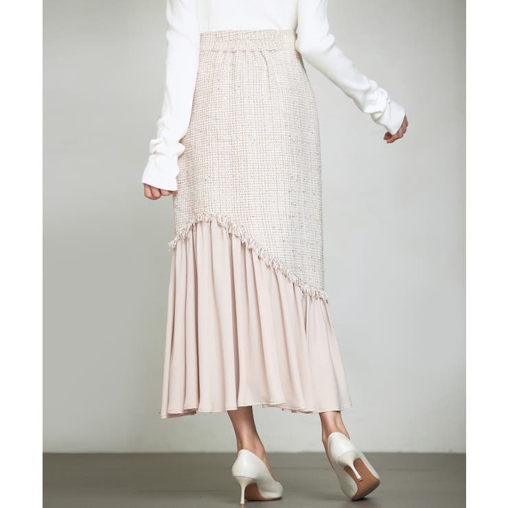 ドッキングアシンメトリースカート | SAISON DE PAPILLON  | 詳細画像22 