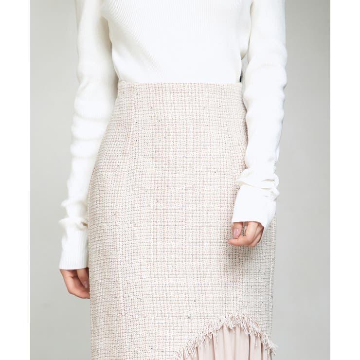 ドッキングアシンメトリースカート | SAISON DE PAPILLON  | 詳細画像26 