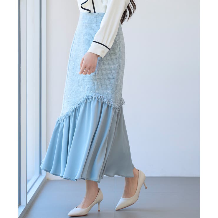 ドッキングアシンメトリースカート | SAISON DE PAPILLON  | 詳細画像31 