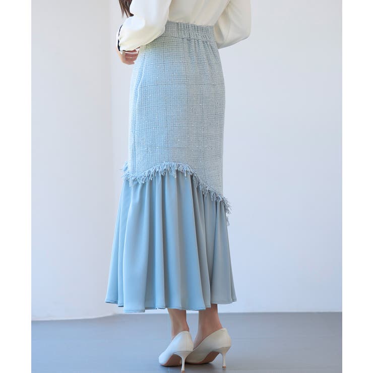 ドッキングアシンメトリースカート | SAISON DE PAPILLON  | 詳細画像33 