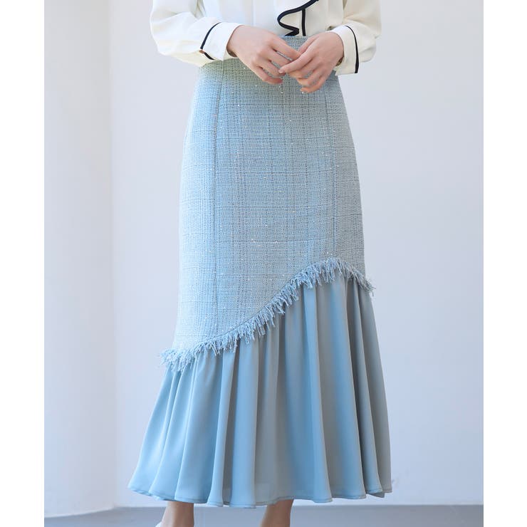 ドッキングアシンメトリースカート | SAISON DE PAPILLON  | 詳細画像37 