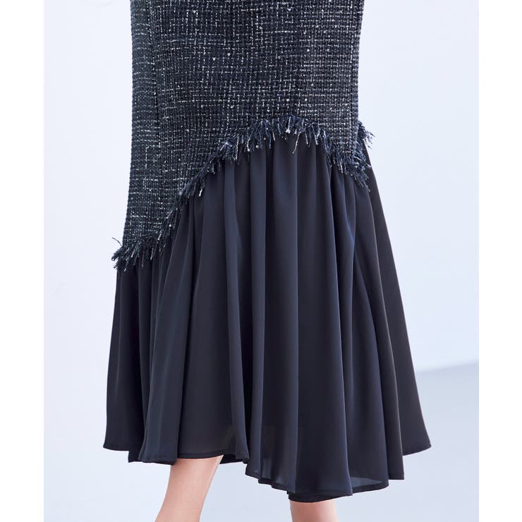 ドッキングアシンメトリースカート | SAISON DE PAPILLON  | 詳細画像15 