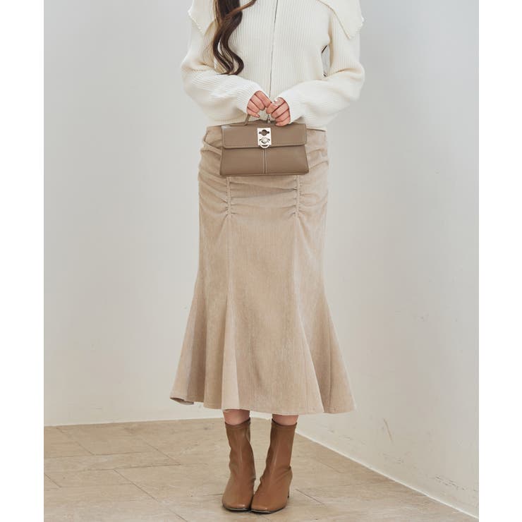 シャーリングハイウエストマーメイドスカート | SAISON DE PAPILLON  | 詳細画像13 