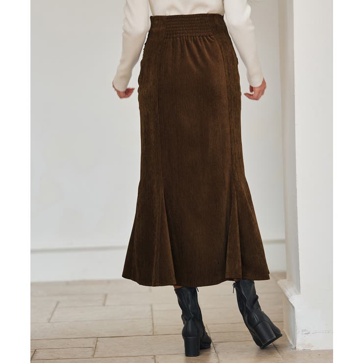 シャーリングハイウエストマーメイドスカート | SAISON DE PAPILLON  | 詳細画像5 