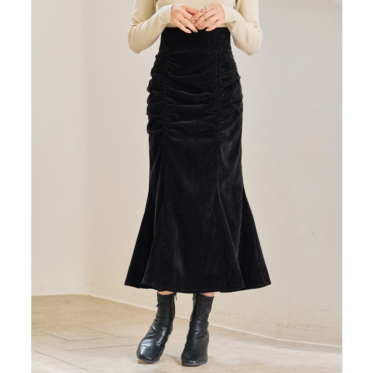 シャーリングハイウエストマーメイドスカート | SAISON DE PAPILLON  | 詳細画像16 