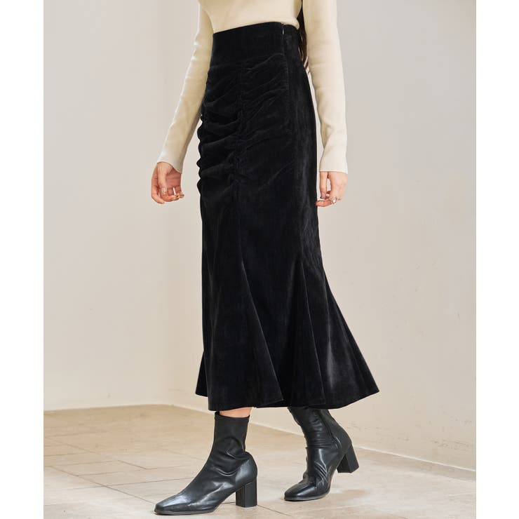 シャーリングハイウエストマーメイドスカート | SAISON DE PAPILLON  | 詳細画像17 