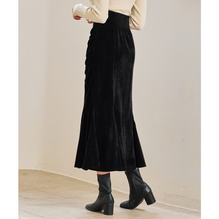 シャーリングハイウエストマーメイドスカート | SAISON DE PAPILLON  | 詳細画像18 