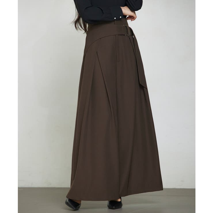 太めの飾りベルトワイドスラックスパンツ | SAISON DE PAPILLON  | 詳細画像20 