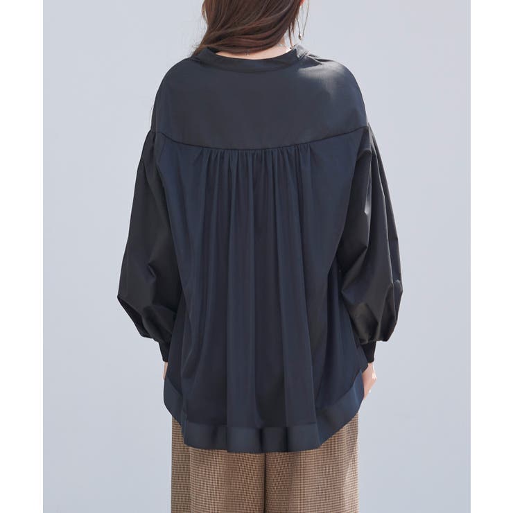 ギャザーチュールドッキングブラウス | SAISON DE PAPILLON  | 詳細画像19 