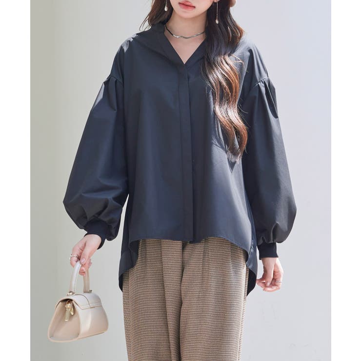 ギャザーチュールドッキングブラウス | SAISON DE PAPILLON  | 詳細画像20 