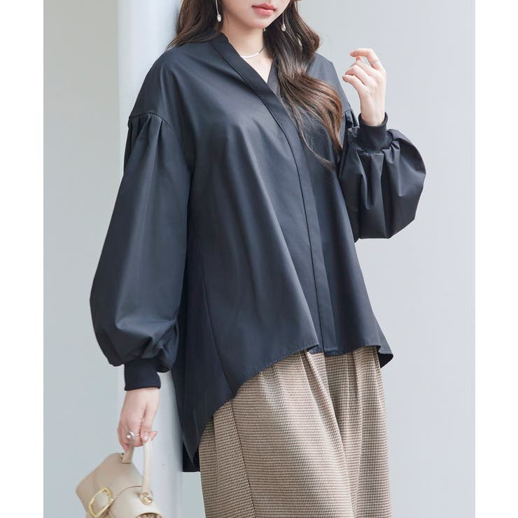 ギャザーチュールドッキングブラウス | SAISON DE PAPILLON  | 詳細画像23 