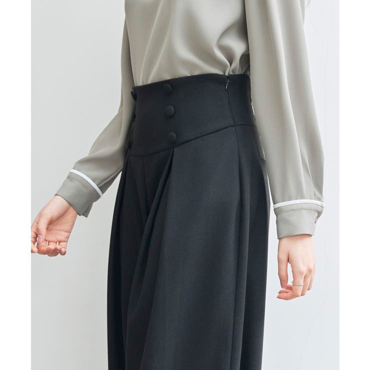 ハイウエストのセーラーワイドパンツ | SAISON DE PAPILLON  | 詳細画像10 