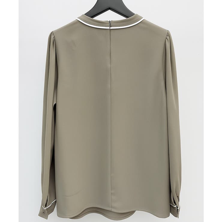 首元2wayボウタイ配色ブラウス | SAISON DE PAPILLON  | 詳細画像33 