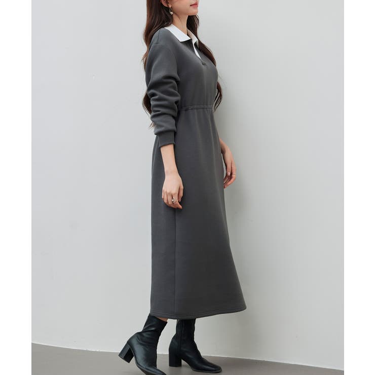 ドッキングプルオーバーロングワンピース | SAISON DE PAPILLON  | 詳細画像14 