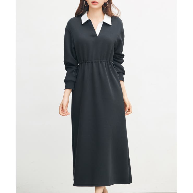 ドッキングプルオーバーロングワンピース | SAISON DE PAPILLON  | 詳細画像22 