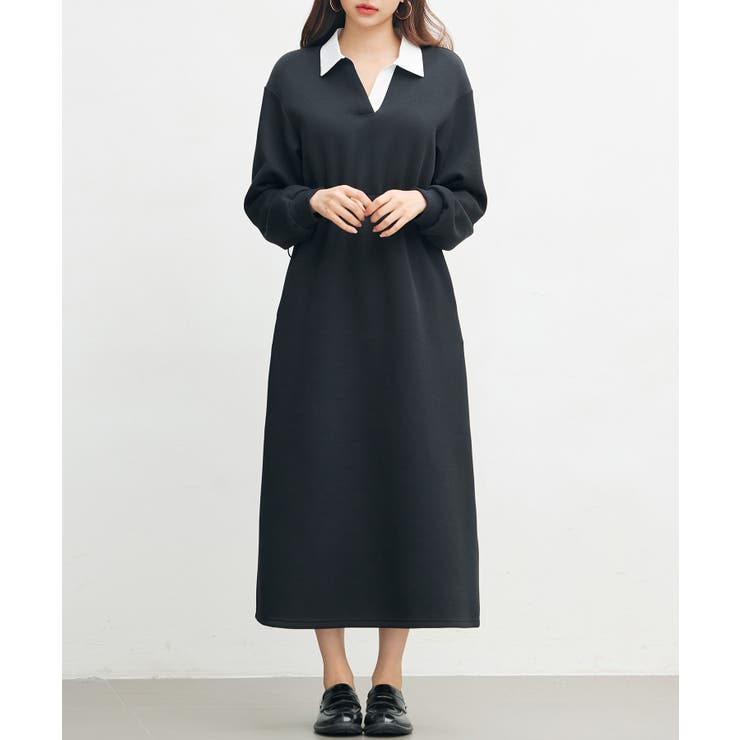 ドッキングプルオーバーロングワンピース | SAISON DE PAPILLON  | 詳細画像25 