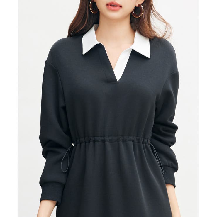 ドッキングプルオーバーロングワンピース | SAISON DE PAPILLON  | 詳細画像29 