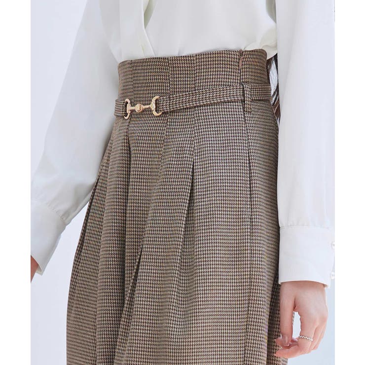 グレンチェックのハイウエストドカンパンツ | SAISON DE PAPILLON  | 詳細画像28 