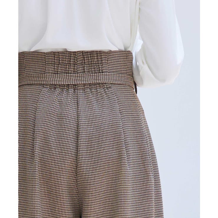 グレンチェックのハイウエストドカンパンツ | SAISON DE PAPILLON  | 詳細画像29 