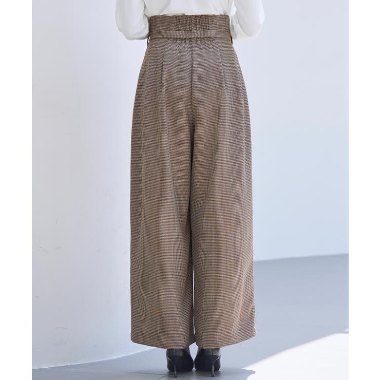 グレンチェックのハイウエストドカンパンツ | SAISON DE PAPILLON  | 詳細画像22 