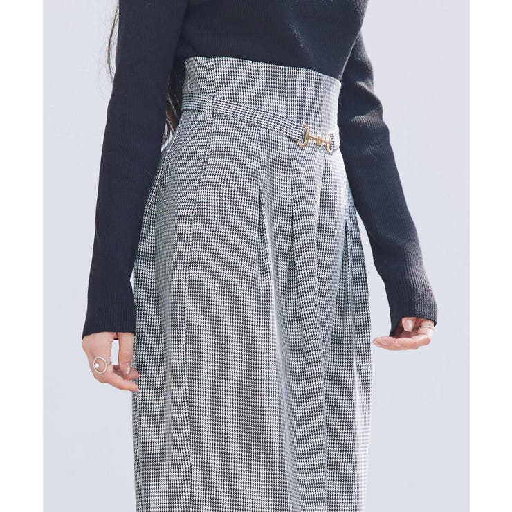 グレンチェックのハイウエストドカンパンツ | SAISON DE PAPILLON  | 詳細画像14 