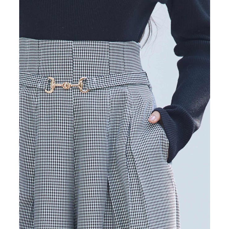 グレンチェックのハイウエストドカンパンツ | SAISON DE PAPILLON  | 詳細画像16 