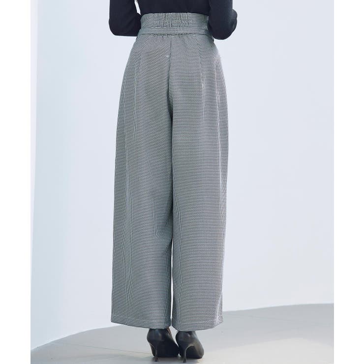 グレンチェックのハイウエストドカンパンツ | SAISON DE PAPILLON  | 詳細画像8 