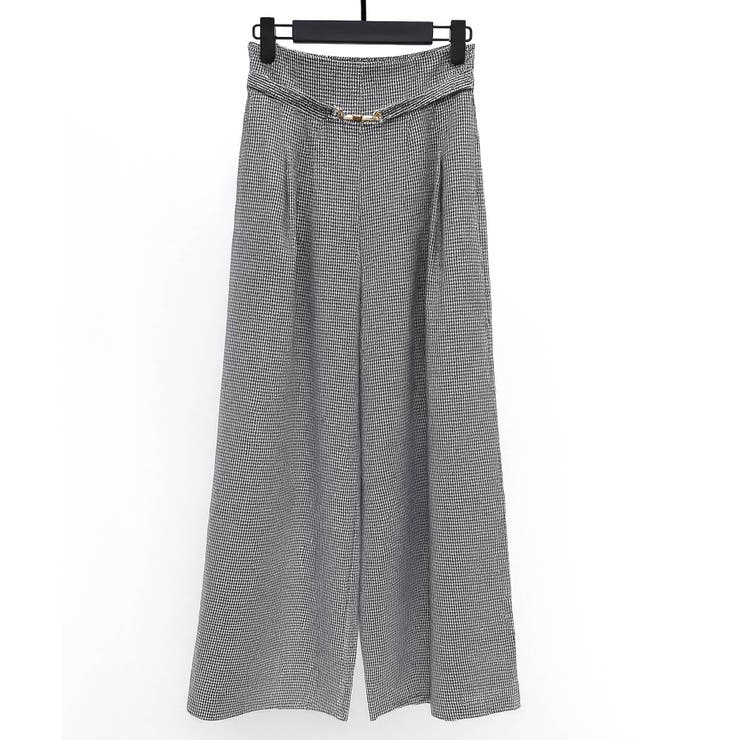 グレンチェックのハイウエストドカンパンツ | SAISON DE PAPILLON  | 詳細画像32 