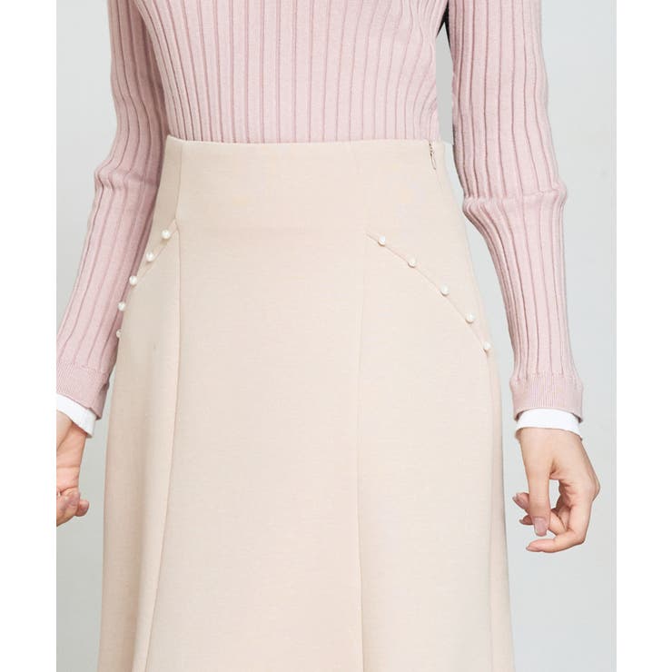 ダンボールニットのロング丈マーメイドスカート | SAISON DE PAPILLON  | 詳細画像19 