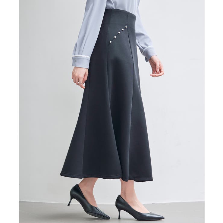 ダンボールニットのロング丈マーメイドスカート | SAISON DE PAPILLON  | 詳細画像5 