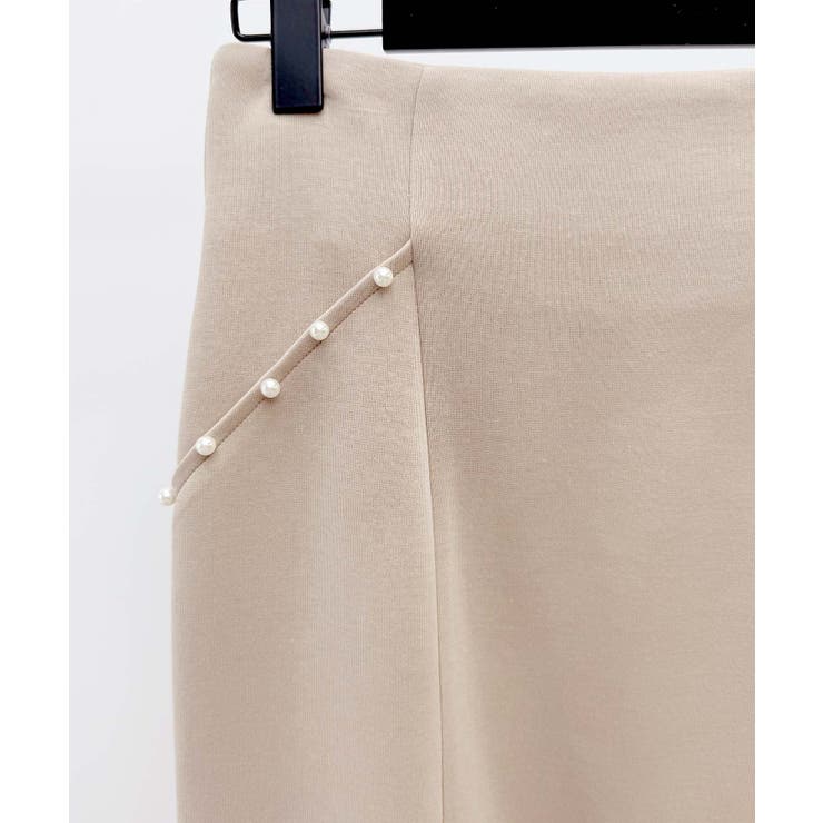 ダンボールニットのロング丈マーメイドスカート | SAISON DE PAPILLON  | 詳細画像23 