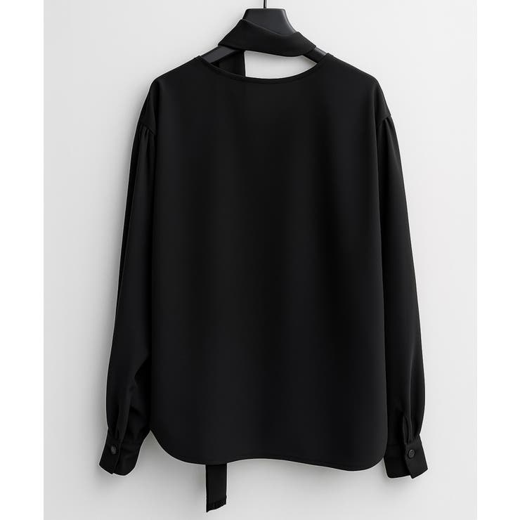 取り外し可能なボウタイリボンフリンジブラウス | SAISON DE PAPILLON  | 詳細画像29 