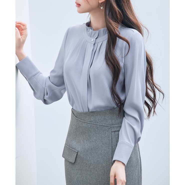 ギャザーたっぷりのフェミニンなバルカンブラウス | SAISON DE PAPILLON  | 詳細画像30 