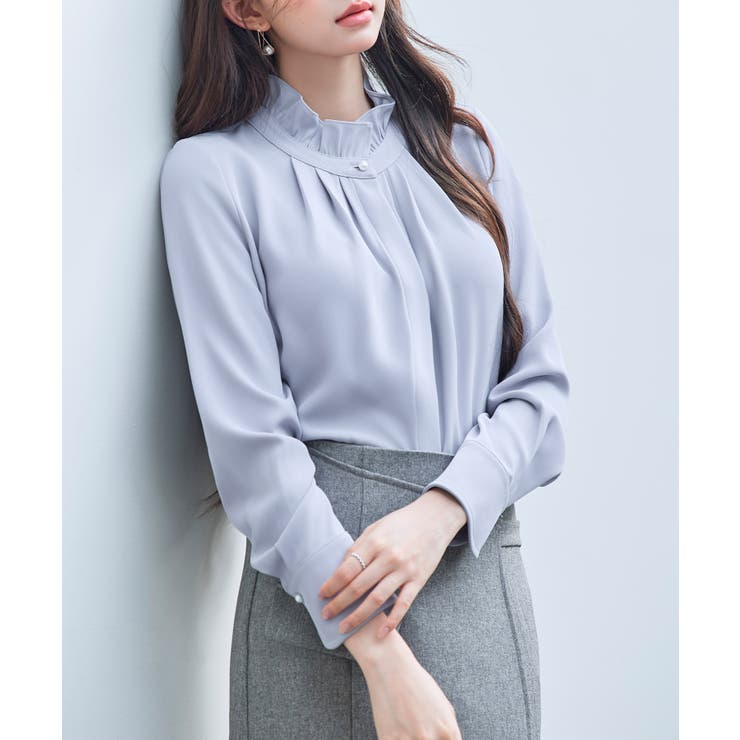 ギャザーたっぷりのフェミニンなバルカンブラウス | SAISON DE PAPILLON  | 詳細画像22 